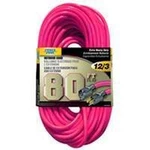 New Power Zone Foot 12/3 Pink Outdoor Quality Extension Cord Lawn 4380333. Fixed Price $89.99.