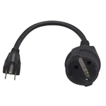 Euro CEE7/7 Short Power Cord Plug,toptekits Us 3-PRONG NEMA5-15P Sta.... Fixed Price $21.18.