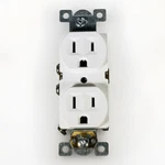 10 Pack Morris Industrial Grade Duplex Receptacle White 82141 15A 125V. Fixed Price $14.98.