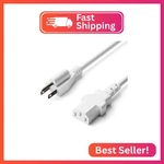 The Cimple 12 Ft 3-PRONG Ac White Power Cable For Computers, Servers, Desktop. Fixed Price $22.40.