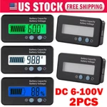 2X Battery Capacity Monitor DC6-100V Meter 12/24/48V Percentage Voltages. Fixed Price $13.68.
