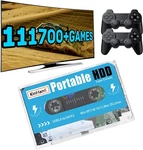 Kinhank 500G Hdd External Hard Drive With 111700+ Retro Games (2 Controllers). Fixed Price $56.30.