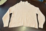 American Eagle Sweater Women Size Soft Pink Pullover Cable Knit High Neck. Fixed Price $7.00.