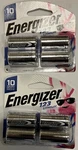8X Energizer 3-VOLT Lithium Batteries 10-YEAR 2X 4-PACK EL123BP4 New Shipped. Fixed Price $18.95.
