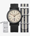 Chums Timex Weekender Watch Beige Dial Black Strap Stripe Band From Japan. Fixed Price $327.99.