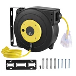Retractable Extension Cord Reel Power 50FT 14AWG/3C Sjtow. Fixed Price $72.99.