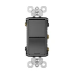 Pass & Seymour TM813BKCC6 Decorator Combination Switch Single POLE/3-WAY Black. Fixed Price $12.50.