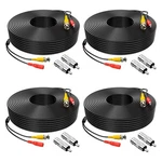 4 Pack 100FT Bnc Video Power Cable For Cctv Security Camera System - 2 To. Fixed Price $51.99.