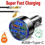 6IN1 Usb Car Charger Dual Pd Fast Voltage Display Iphone Samsung. Fixed Price $8.99.