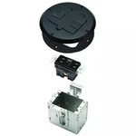 Floor Box Kit 6239ACBK Black 15A/125V Duplex Receptacle Outlet With Usb Ports.... Fixed Price $96.37.