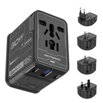 International Power Adapter Travel Charger Outlet Converter For Eu Uk Aus. Fixed Price $19.99.