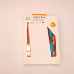 (3-PK) Tech & Go Fast Charging Cable Blue, Grey, White 3' 131 3602 TG4. Fixed Price $7.77.