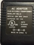 Ac-dc Adapter Model: JOD-48U-22 Class Transformer Input: 120V. Fixed Price $13.95.