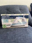 Brentwood MPI-60 Steam Iron 1200W White Blue Non-stick Soleplate Vertical. Fixed Price $25.00.