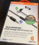Griffin Audio Hands-free Microphone Aux Cable Play Car Stereo For Iphone Galaxy. Fixed Price $7.99.