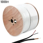 1000FT RG59 Video Coax + 2 18AWG Power Line Wire Cctv Security Camera Cable. Fixed Price $384.37.