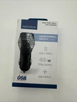 Open Box Insignia Dual-port Usb-c Car Charger 40W Black. Fixed Price $10.99.