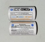 Two Panasonic Eneloop Aa To Battery Converter Spacer Adapter BQ-BS2E. Fixed Price $7.99.
