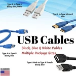 Usb Cable 2.0 3.0 Type To Female Micro Multipack Lot. Fixed Price $152.00.