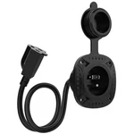 Waterproof 13AMP Ac Inlet Plug Port 125V 16" Integrated Extension Cable Cord Cap. Fixed Price $18.89.