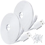 Scovee 2-PACK Usb Power Extension Cable For Cam,wyzecam 10FT, White. Fixed Price $13.24.