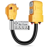 Mecmo Amp To 110V Rv Distribution Adapter Nema 14-50P X 5-20R/15R. Fixed Price $46.97.
