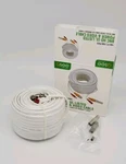 Qsee QC100TC Bnc Hd Ul Listed Power & Video Cable 100FT. White New. Fixed Price $11.25.