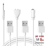 3PACK Dc Charging Cable Set: 2.5MM Massager Charger 6MM Magnetic Usb White. Fixed Price $13.75.