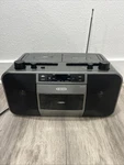 Jensen MCR-1500 Portable Stereo Dual Cassette Deck Recorder, Cd Player Work Read. Fixed Price $49.50.