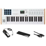 Arturia 49 Keyboard W/ Auray Piano Pedal, Kaces Dust Cover, Hosa Cable Bundle. Fixed Price $479.00.