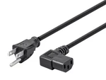 Monoprice Power Cord 2FT Black Nema 5-15P To Right Angle Iec 60320 C13 16AWG 13A. Fixed Price $8.56.