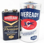 Eveready Union Carbide Transistor 9 Volt & Size Battery Vintage. Fixed Price $11.00.