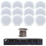 Pyle 5.25" 150W 2WAY SPEAKERS,6 Channel Selector,speaker Wire, Bundle. Fixed Price $432.49.