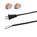 Enersystec Replacement Power Cord Pigtail 18AWG 2 Prong 6FT Flat Shape Wi.... Fixed Price $15.89.