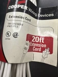 Cooper 20' White Extension Cord Indoor Residential. Fixed Price $5.00.