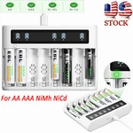 Ebl 8 Slots Lcd Rechargeable Battery Charger For Ni-mh Ni-cd Aaa Batteries. Fixed Price $14.59.