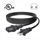6.5FT Ul Ac Power Cord For Denon AVR-3805 AVR-3806 Iec C17 Type To Nema 1-15P. Fixed Price $9.99.