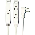 Axis 3-OUTLET Indoor Extension Cord With Flat-profile Plug 8-FOOT, White. Fixed Price $17.99.
