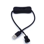 Opsfalcon 2 Pack To 3-PIN / 4-PIN Pwm 5V Sleeved Usb-molex Cable, Black. Fixed Price $10.52.