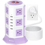 Purple Tower Power Strip With Surge Protection Hitrends 12 Ac Outlets + 5 U.... Fixed Price $44.22.