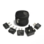 International Worldwide Travel Plug Adapter 5 Piece Set, Great For Cell Phone.... Fixed Price $21.04.