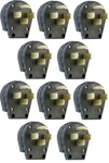 3867CC5 30A/50A 125/250V Dual Power Range Dryer Angle Plugs - Pack Of 10. Fixed Price $245.89.