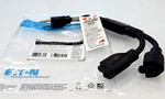 Eaton Extension Cord Y Splitter, Nema 5-15P 2X 5-15R. Fixed Price $24.99.