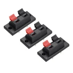 3PACK 2WAY Spring Terminal Clip Push Release Connector Plate Strip Block WP2-1. Fixed Price $19.43.
