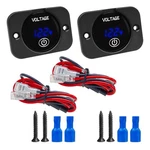 Set Dc 12V 24V Car Battery Voltage Meter Led Digital Display Touch Switch Blue. Fixed Price $23.34.