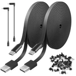 Pack Power Extension Cable Compatible With Wyze Cam 20FT, Black. Fixed Price $18.99.