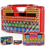 Battery Organizer Storage Holder Box Case With Tester, New Ultra-large 285+BATTE. Fixed Price $19.93.