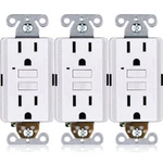 15A Gfci Outlets 3-PACK Etl Listed, Non-tamper-resistant Gfi Duplex Recept.... Fixed Price $38.67.