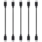 5-PACK 12-INCH Usb-c To Cables 60W Fast Charging, Short Usbc Cords Fo.... Fixed Price $18.42.