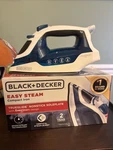 Black+decker IR40V Easy Steam Compact Iron Blue/white Trueglide New IR06V. Fixed Price $18.41.